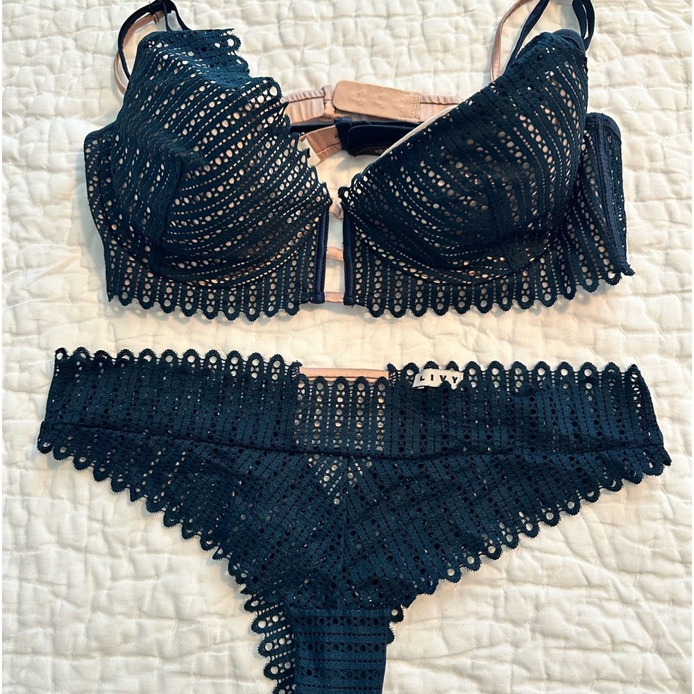 Livy brand bra and panty set. Barely worn!